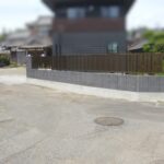 ブロックフェンス施工